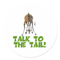 Talk to the Tail Giraffe stickers