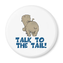 Talk to the Tail Hippo Magnet