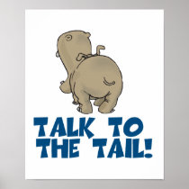 Talk to the Tail Hippo Print
