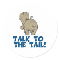 Talk to the Tail Hippo stickers