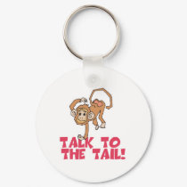 Talk to the Tail Monkey keychains by doonidesigns Talk to the Tail Monkey keychains