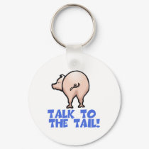 Talk to the Tail Piggy Pig keychains by doonidesigns Talk to the Tail Piggy Pig keychains