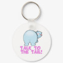 Talk to the Tail Polar Bear keychains
