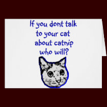Talk to your cat about catnip cards