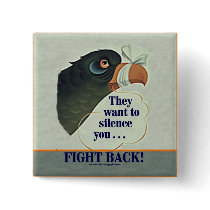 Talk Too Much Pinback Button