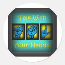 Talk With Your Hands (2) Sticker