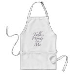 Talk Wordy to Me Large Logo Apron