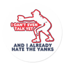 Talk Yet Yankees Hater stickers by Zerotees Talk Yet Yankees Hater stickers