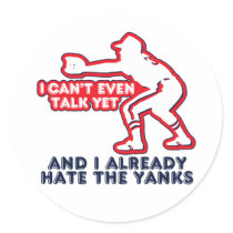 Talk Yet Yankees Hater stickers by Zerotees Talk Yet Yankees Hater stickers