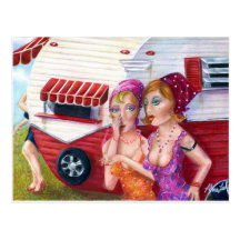 Talkin' Trash, Post Card by Alma Lee