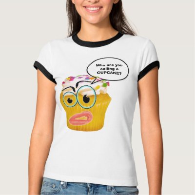 Talking cupcake tshirt by SandraTAlexander