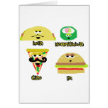 Talking Foods Greeting Cards