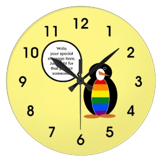 Talking Gay Pride Penguin Flag
