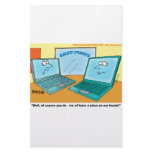 Talking Laptop Computer Cartoon Personalized Stationery