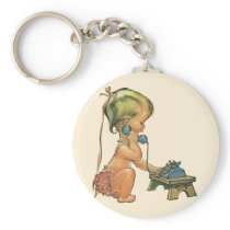 Talking on the Phone keychains