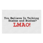 Talking Snakes and Bushes Rectangular Sticker
