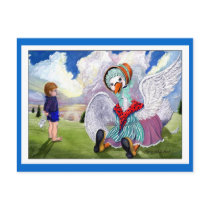 Talking to Mother Goose Postcard