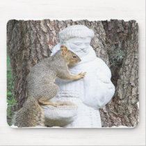 TALKING TO SAINT FRANCIS mousepads
