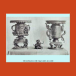 tall, figurine, with, dragon, motif, table,