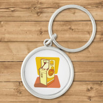 Tall arcade game console keychains