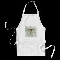 Tall Brown Mushrooms Apron aprons
