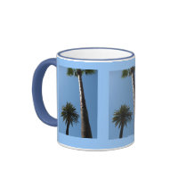 Tall California Palm Trees Coffee Mug by DonnaGrayson Tall California Palm Trees Coffee Mug