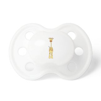 Tall Cute Giraffe. Cartoon Animal. Baby Pacifier