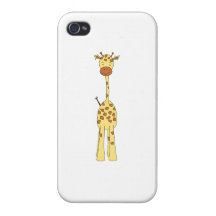 Tall Cute Giraffe. Cartoon Animal. Cases For iPhone 4