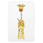 Tall Cute Giraffe. Cartoon Animal. Vinyl Magnets