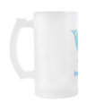 Tall Frosted Blue Twitter Bird mugs