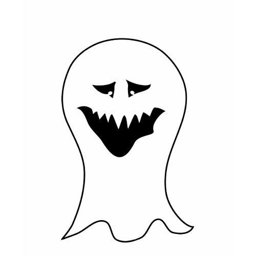 Tall Ghoul. Black and White. Custom shirt