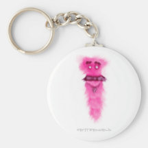 Tall Moustache Critter Keychains
