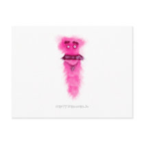 Tall Moustache Critter Postcard