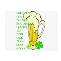 Tall Mug Fall off the Stool postcards by MyIrishSpirit Tall Mug Fall off the Stool postcards