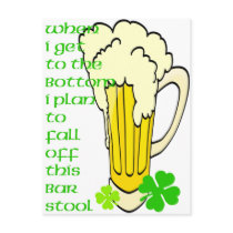 Tall Mug Fall off the Stool postcards by MyIrishSpirit Tall Mug Fall off the Stool postcards