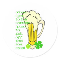 Tall Mug Fall off the Stool stickers