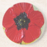 Tall Red Poppies II Coaster