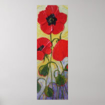 Tall Red Poppy II Canvas Print