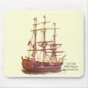 Tall Ship HMS Bounty Mousepad by DONNAIDE Tall Ship HMS Bounty Mousepad