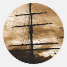Tall ship mast stickers