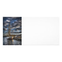 Tall Ship Picton Castle HDR Personalized Photo Card