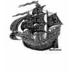 Tall ship t-shirt design