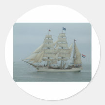 Tall ships hook head 071 round stickers
