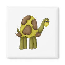 Tall Turtle Walking magnets by robynsnest Tall Turtle Walking magnets