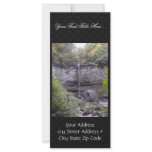 Tall Waterfall Over A Rocky Cliff Rack Cards