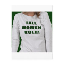tall_women_rule_tshirt- postcards by MikaylaMiles tall_women_rule_tshirt- postcards
