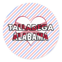 Talladega, Alabama Round Stickers