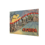 Tallahassee, Florida - Large Letter Scenes Canvas Prints