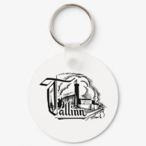 Tallinn, Estonia Keychain by Vintage_Estonia Tallinn, Estonia Keychain