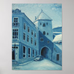 Tallinn in Blue Poster